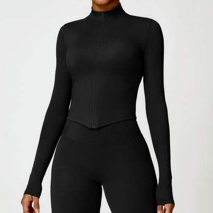 Women's Long Sleeve Yoga Top – Moisture-Wicking Compression Activewear