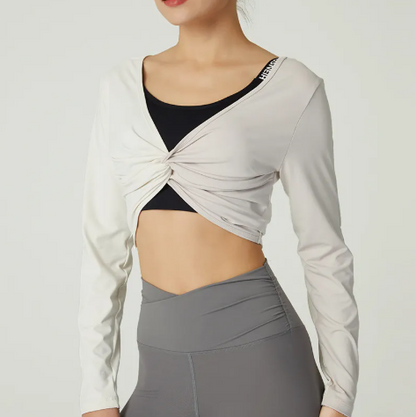 Women's Contrast Color Yoga Leggings – Moisture-Wicking Activewear