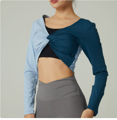 Women's Contrast Color Yoga Leggings – Moisture-Wicking Activewear
