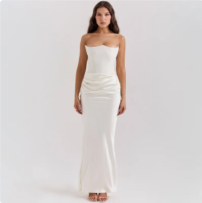 Strapless Maxi Dress – Sleek & Sexy Evening Wear