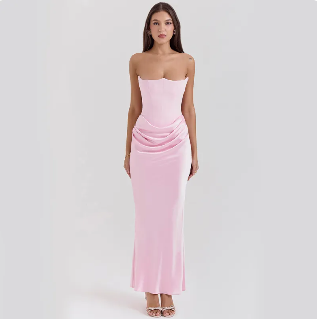 Strapless Maxi Dress – Sleek & Sexy Evening Wear