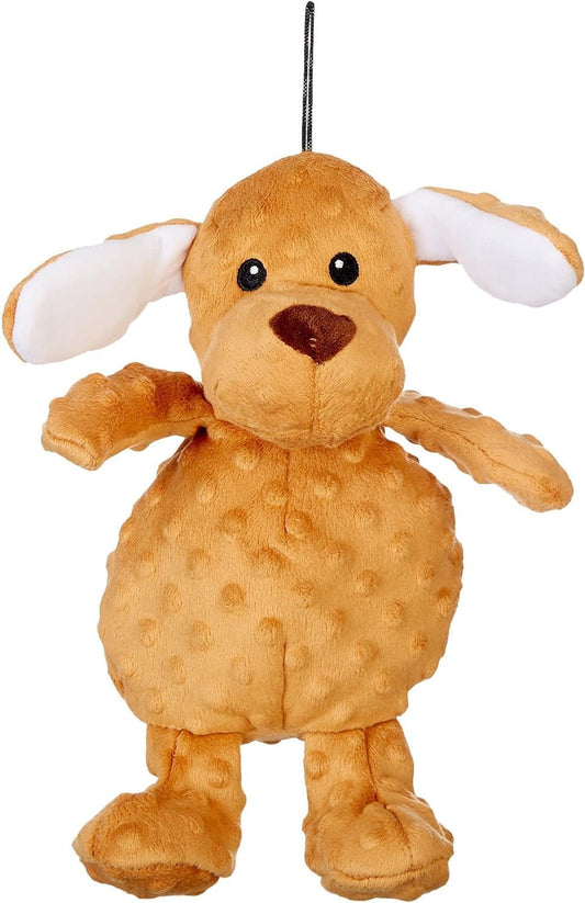 Petlou Dog Plush ToysInteractive Stuffed Dog Squeaky Toys Chew Dog Toys for Medium Dog Small Large Dogs Dotty Friends Dog Toy (12 INCH Dotty Friends-Dog)