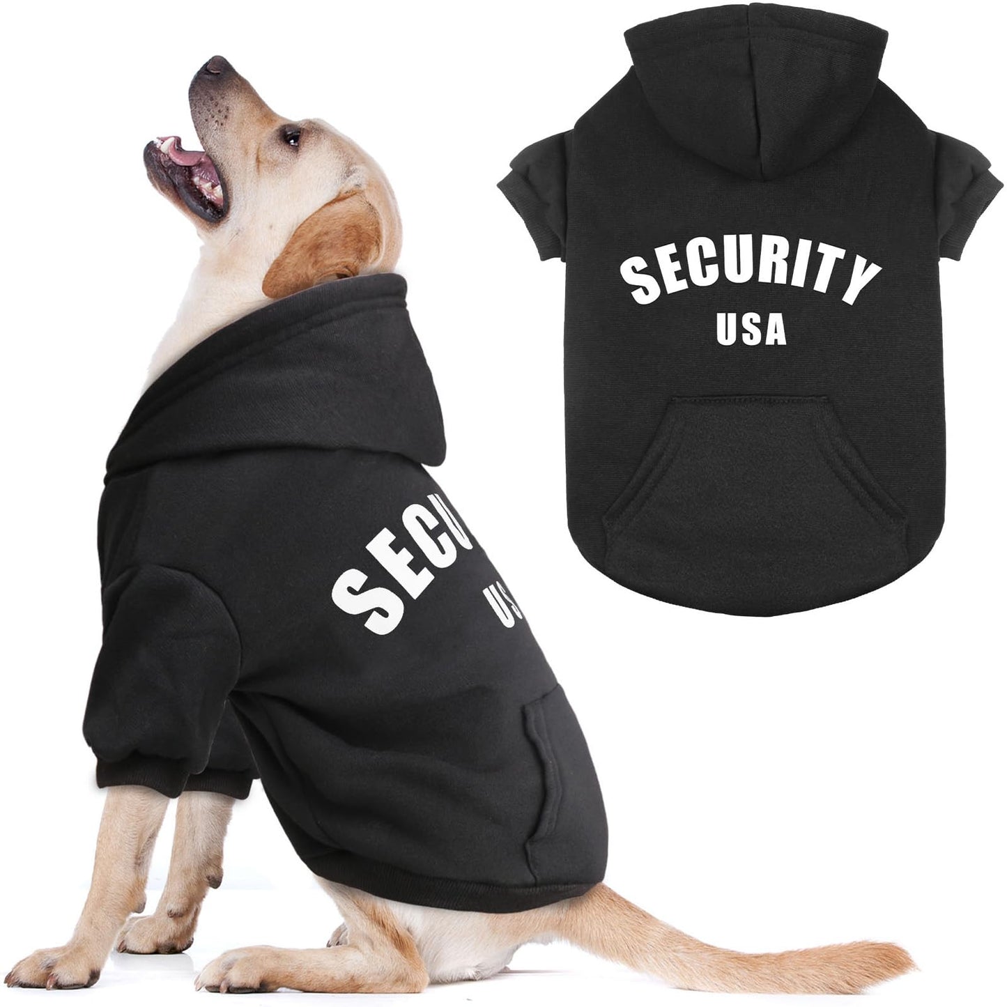 Security Dog Hoodie with Pocket – Brushed Fleece